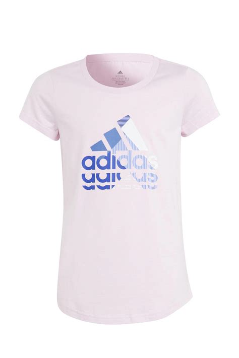 Paarse adidas T